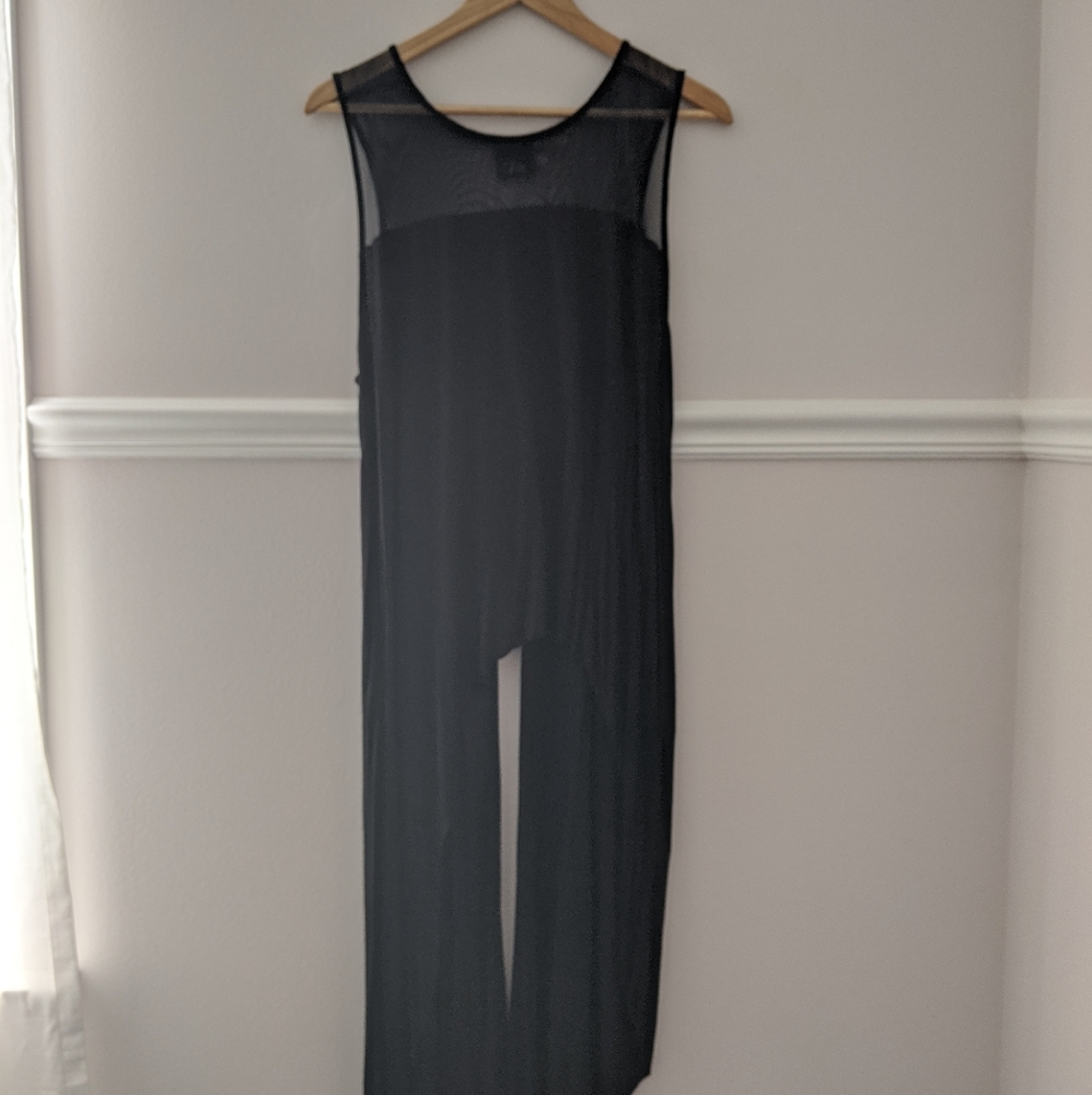 ASOS Curve trendy winged-back tank w/ mesh neck